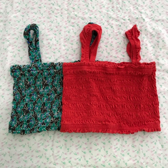 NWOT GAP 100% Cotton Smocked Tube Tops Girls XXL/Women's XS-S Bundle Lot - Picture 3 of 8